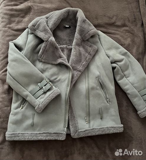 Дубленка авиатор женская 44 46