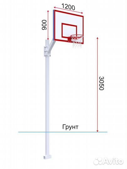 Баскетбольная стойка Pio 981244