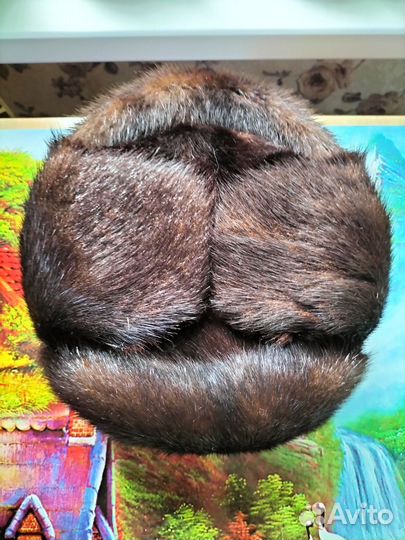 Норковая шапка мужская новая 58 размер новая