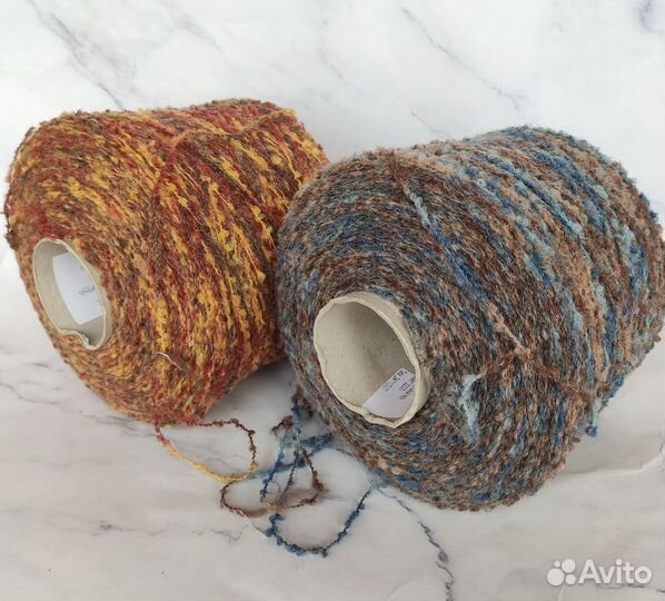 Пряжа Италия букле бобинная