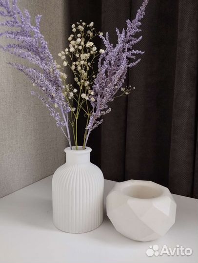 Декор из гипса/ декор интерьера/ натуральные свечи