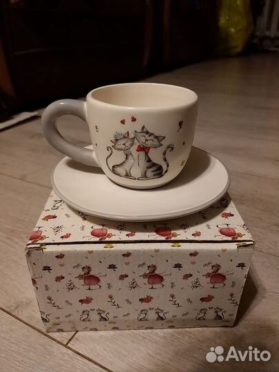 Кружка с блюдцем. Новый
