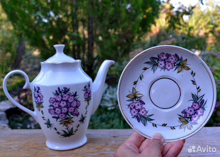 Чайник кофейник посуда СССР рижский фарфор