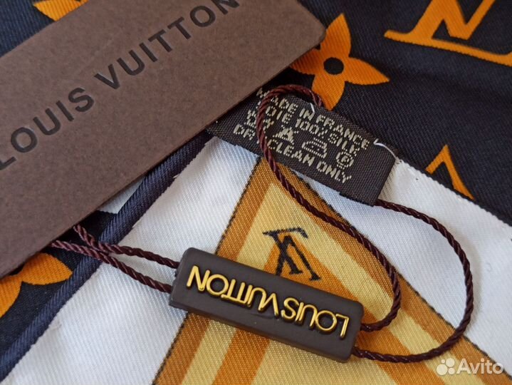 Платок шоколад Louis Vuitton Шелк 2 цвета