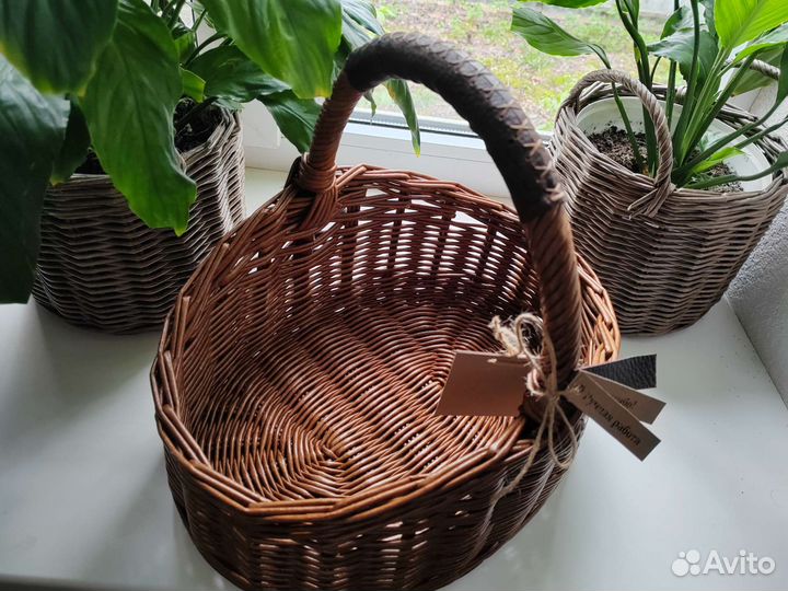 Корзины плетёные пасхальные