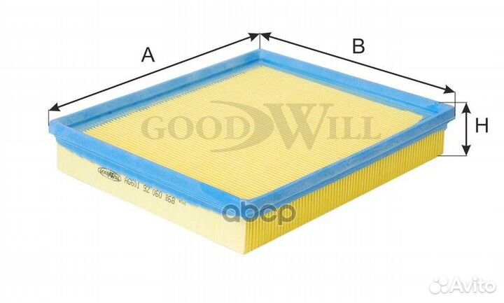 Фильтр воздушный AG601 Goodwill