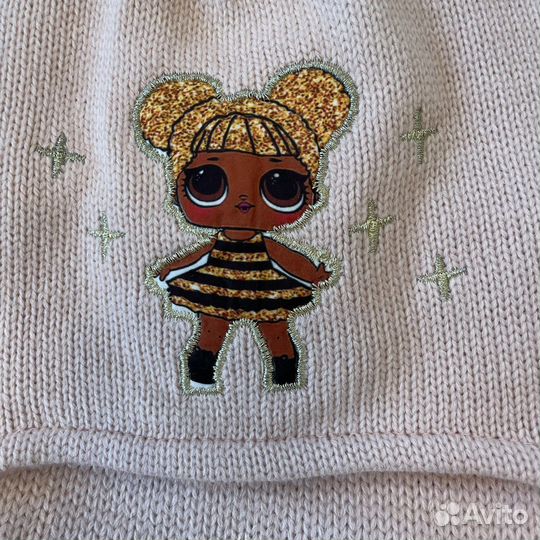 Набор шапка теплая, шарф, варежки