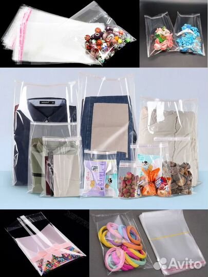 Пакеты прозрачные, бопп пакет с кл. клапан 35х45см