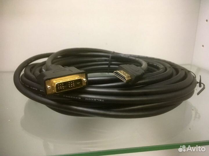 PS Xbox PC Кабель hdmi to DVI-D 10м Telecom сg480G