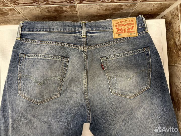 Мужские джинсы Levis 501 W34 L30 оригинал