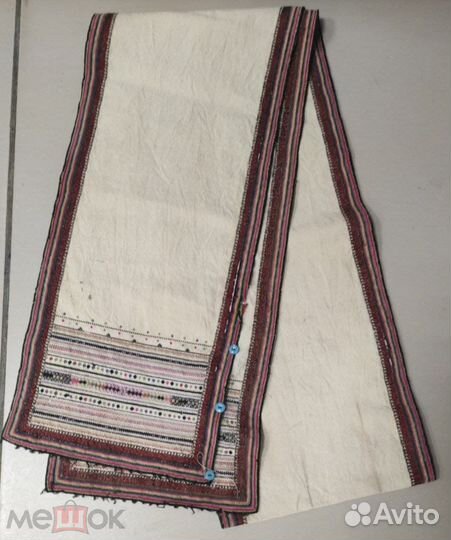 Старинная Чувашская вышивка ткань/дорожка Рушник