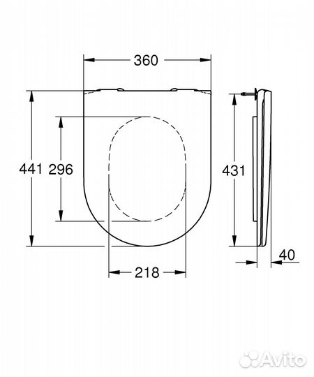 Сидение Grohe Essence (39577000) №9