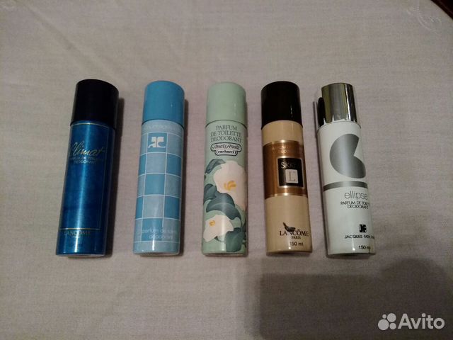 Флаконы(пустые), винтажные француз. дезодоранты