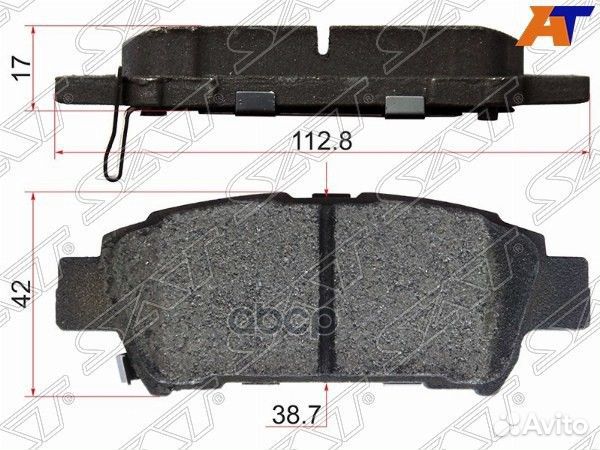 Колодки тормозные зад toyota ipsum 01-09/estima