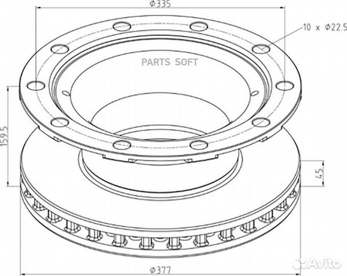 PE automotive 04637900A 046.379-00A диск тормозной