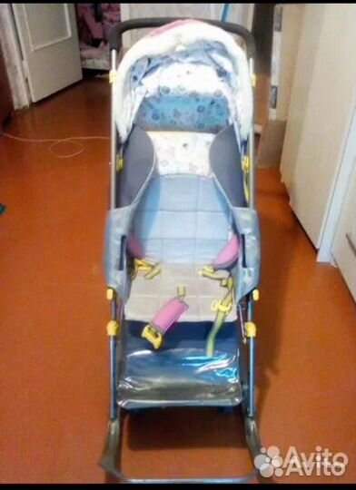 Детские санки коляска ника