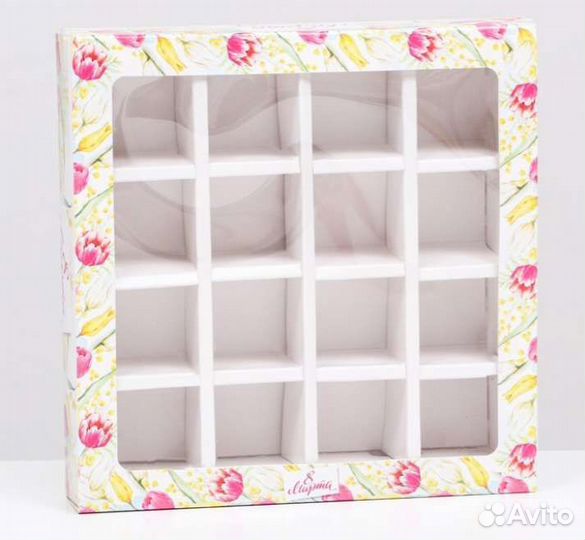 Коробочка для 16 конфет