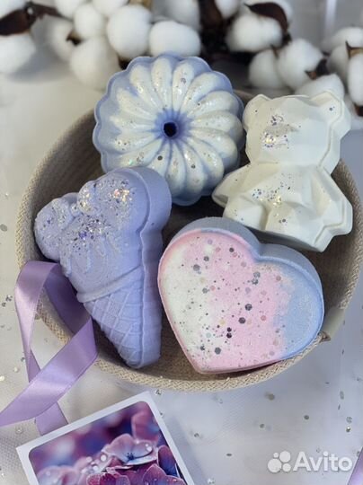 Бомбочки для ванны 8 марта. Скраб. Свечи