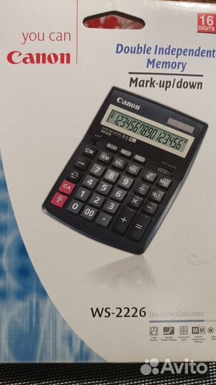 Калькулятор Canon WS-2226. Новый
