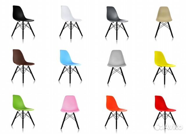 Стул eames dsw style белый