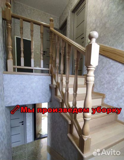 Деревянная лестница. В частные дома
