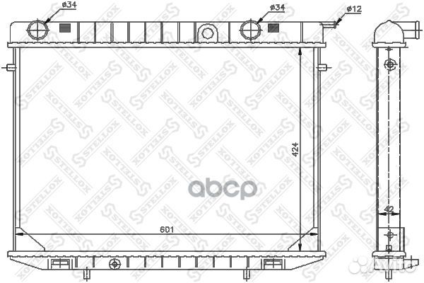 10-26064-SX радиатор системы охлаждения Opel F