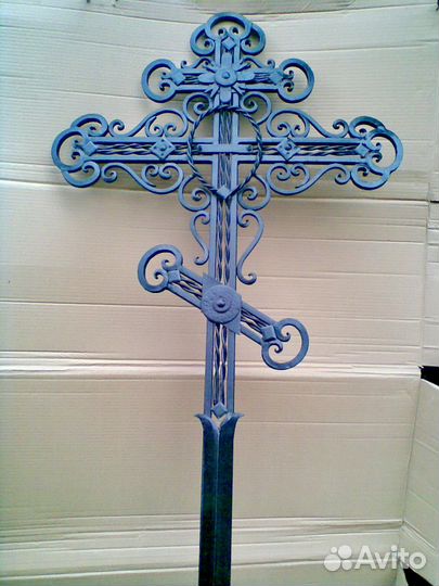 Крест кованый ритуальный