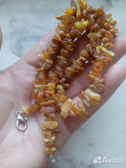 Бусы из натурального янтаря
