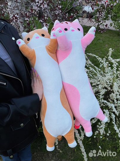 Кот батон мягкая игрушка подушка