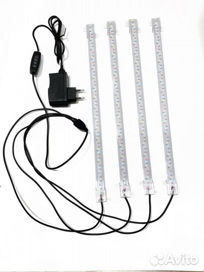 Светильник для растений/ 4 фитолампы Арт 02.02