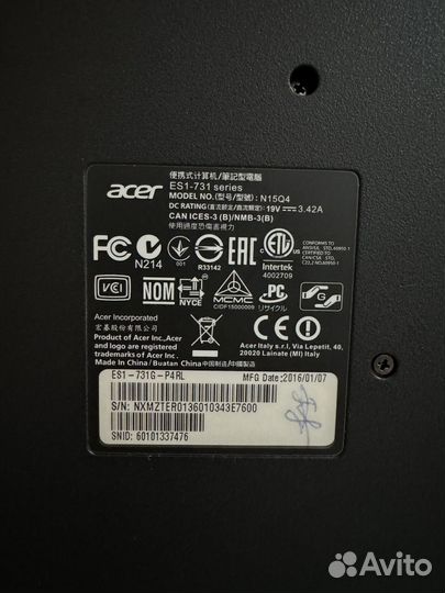 Ноутбук Acer