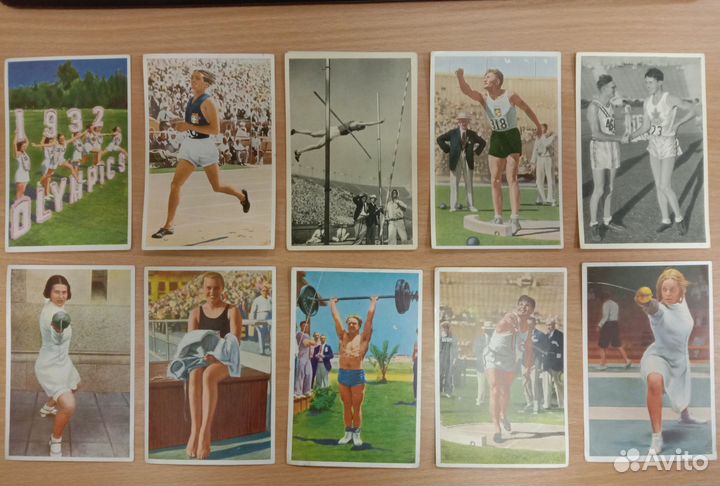 Сигаретные вкладыши (карточки) Олимпиада 1932