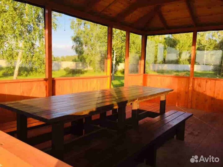 Беседки, домики в аренду. Мангальная зона