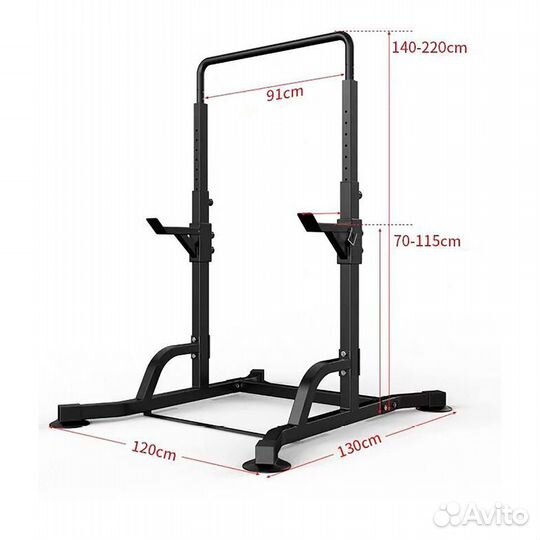 Стойка силовая c турником DFC DJ001