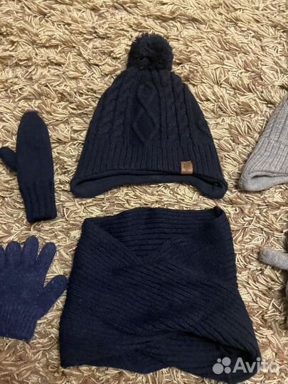 Набор шапка, шарф, варежки