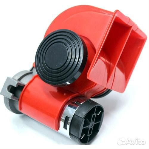Сигнал звуковой воздушный Horn красный 12V
