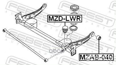 Отбойник амортизатора MZD-LWR