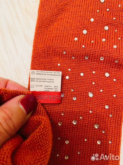 Перчатки варежки высокие женские