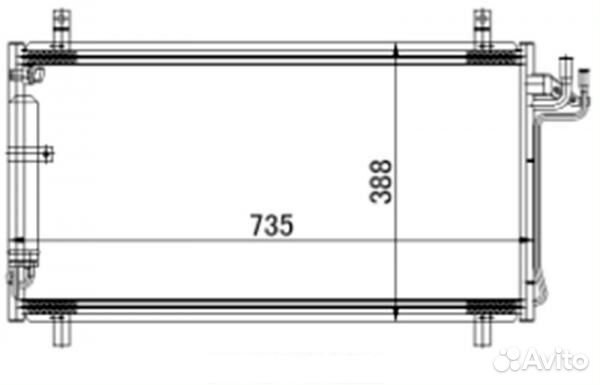 Радиатор кондиционера nissan skyline V35 2001-2007