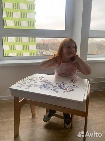 Детский растущий стул и стол трансформер