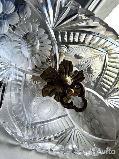 Ваза для фруктов бронза