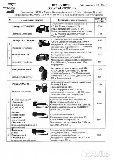 Фонарь экотон 17
