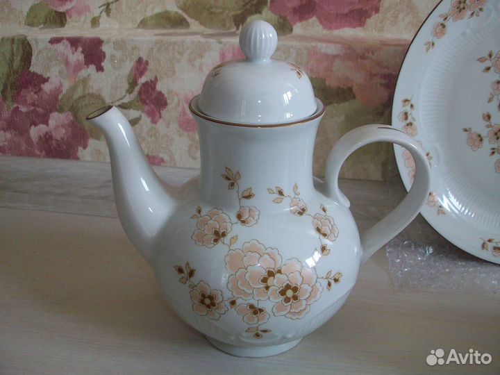 Сервиз чайный Кольдиц фарфор Гдр Винтаж