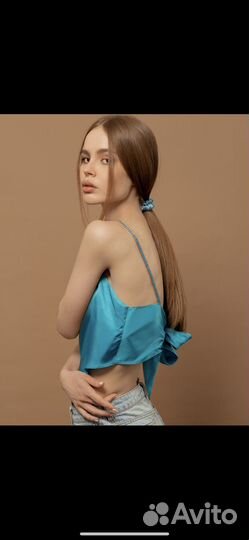 Резинка для волос из натурального шелка