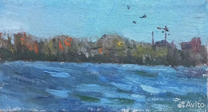 Картина маслом на холсте пейзаж