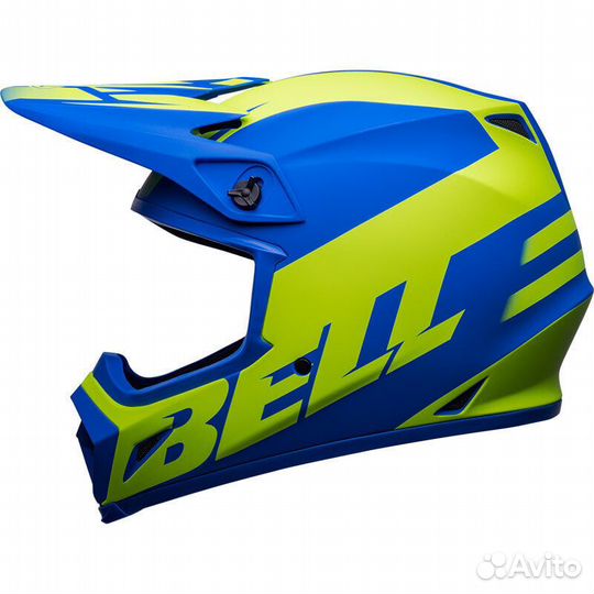 Bell Mx 9 Mips Disrupt Мотошлем Classic Blue Yello