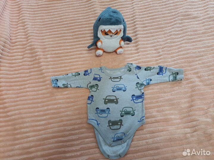 Боди для новорожденных 50 56 с длинным рукавом