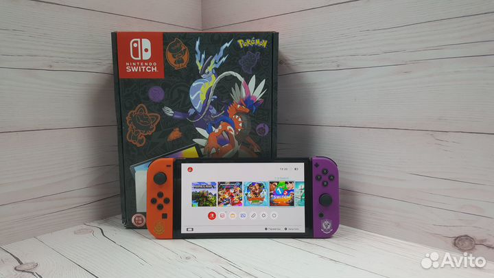 Nintendo Switch Oled Pokemon + 256Gb Прошитая