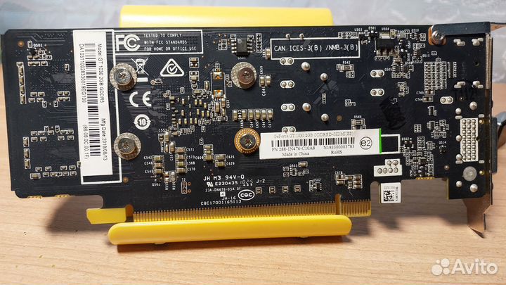 Видеокарта gt 1030 2gb gddr5 (низкопрофильная)