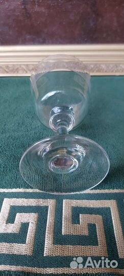 Антикварный хрустальный фужер 19 век Мальцов